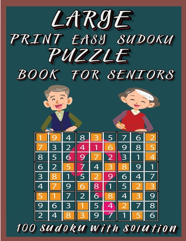 Couverture_Large Print Easy Sudoku Puzzle Book for Seniors