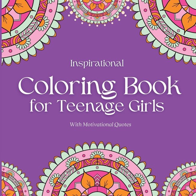 Front cover_Inspirational Coloring Book for Teenage Girls