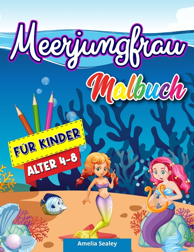 Front cover_Meerjungfrau Malbuch für Kinder