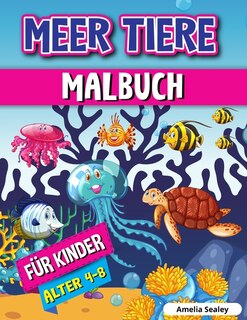 Front cover_Meerestiere Malbuch Für Kinder