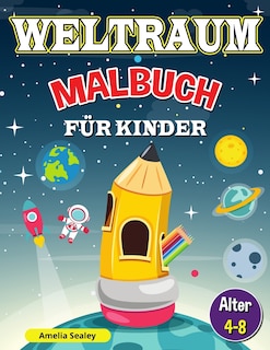 Front cover_Weltraum-malbuch Für Kinder