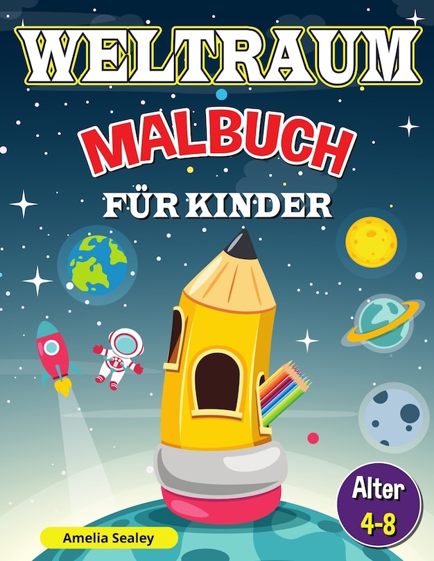 Front cover_Weltraum-malbuch Für Kinder