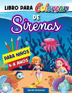 Front cover_Libro para Colorear de Sirenas