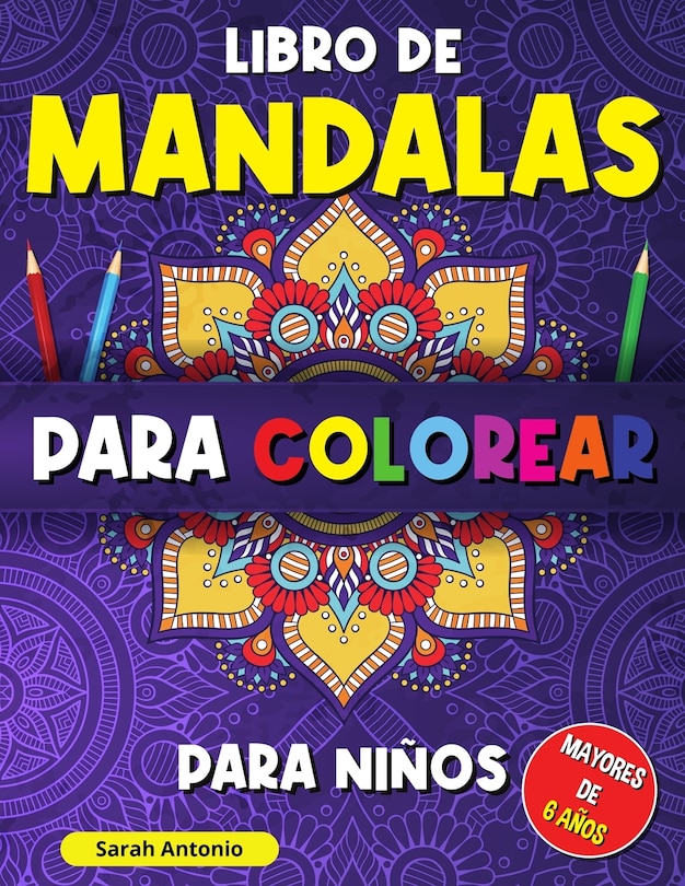 Front cover_Libro de mandalas para colorear para niños