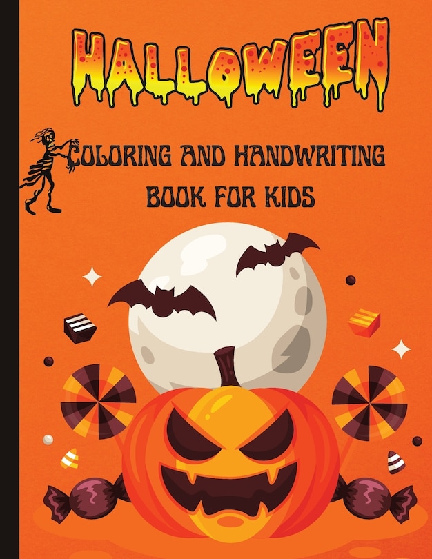 Couverture_Halloween Coloring And Handwriting Book For Kids
