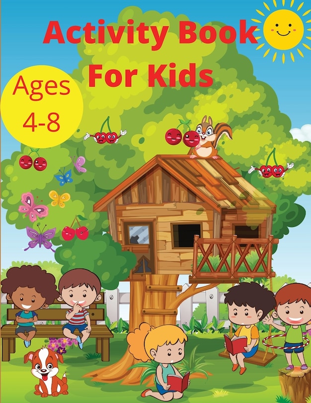 Front cover_Activity Book for Kids Ages 4-8