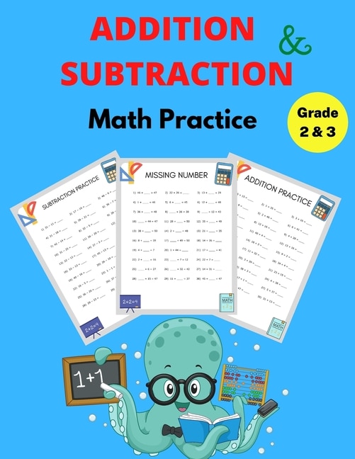 Couverture_Addition and Subtraction Math Practice Grade 2&3