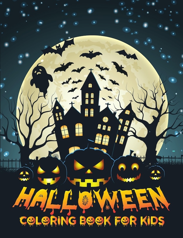 Front cover_Halloween Coloring Book For Kids