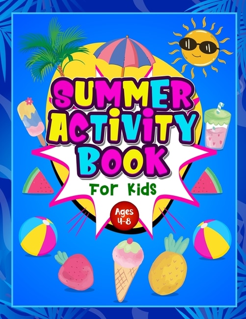 Front cover_Summer Activity Book for Kids ages 4-8