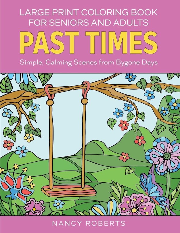 Front cover_Large Print Coloring Book for Seniors and Adults