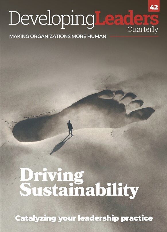 Front cover_Developing Leaders Quarterly - issue 42 - Driving Sustainability