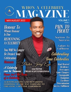 Couverture_Who's A Celebrity Magazine Pastor Jerry on the cover