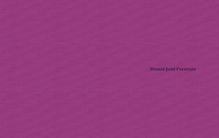 Front cover_Donald Judd Furniture