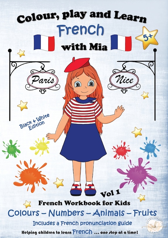 Front cover_Colour, Play and Learn French with Mia