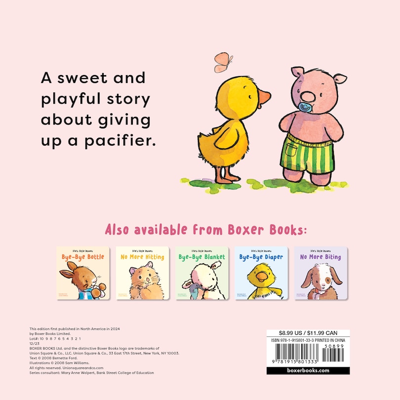 Front cover_Life’s Little Lessons: Bye-Bye Pacifier