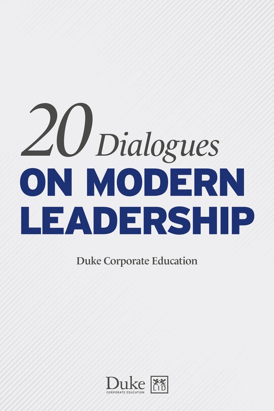 Front cover_20 Dialogues On Modern Leadership