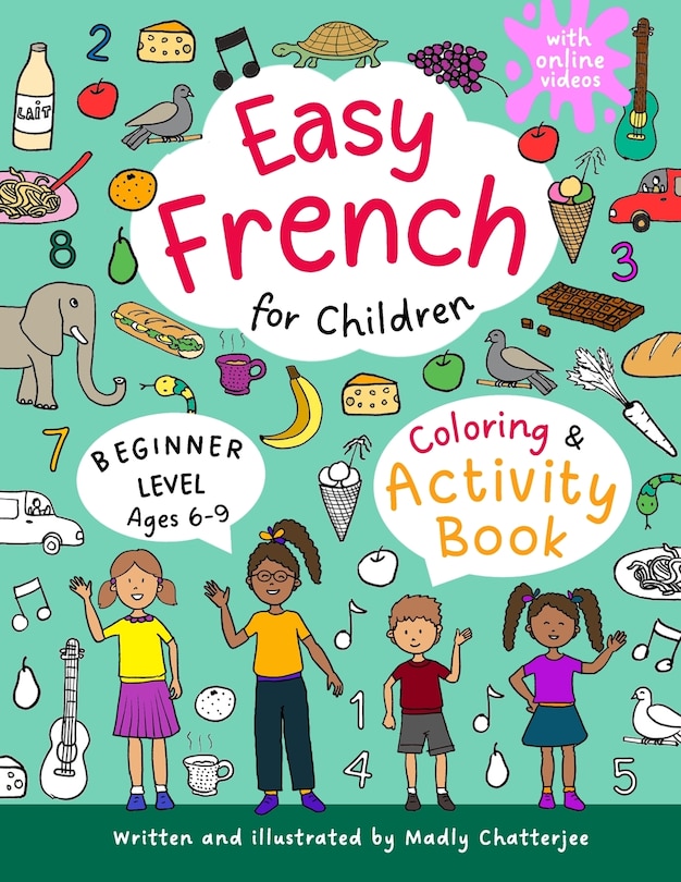 Front cover_Easy French for Children - Coloring & Activity Book