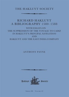 Front cover_Richard Hakluyt: A Bibliography 1580–1588