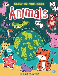 Front cover_Glow-in-the-Dark Animals Sticker Activity Book