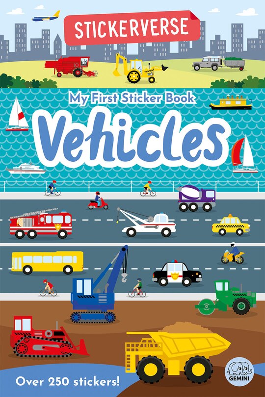 Front cover_Stickerverse - My First Sticker Book Vehicles