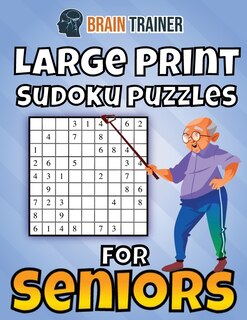 Front cover_Large Print Sudoku Puzzles For Seniors