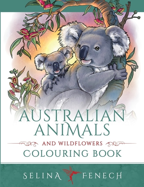 Front cover_Australian Animals and Wildflowers Colouring Book