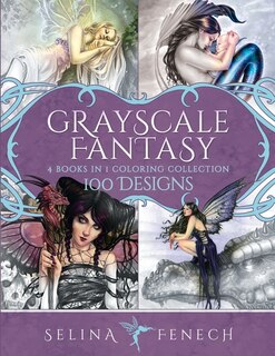 Front cover_Grayscale Fantasy Coloring Collection