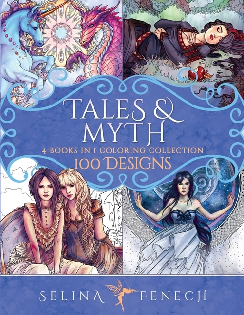 Front cover_Tales And Myth Coloring Collection