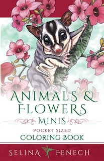 Front cover_Animals and Flowers Minis - Pocket Sized Coloring Book