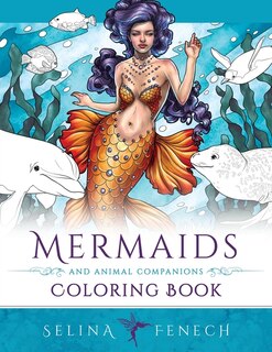 Front cover_Mermaids and Animal Companions Coloring Book