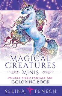 Front cover_Magical Creatures Minis - Pocket Sized Fantasy Art Coloring Book