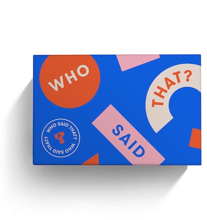 Who Said That?: A Game Of Quotes  430 Cards