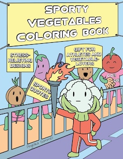 Front cover_Sporty Vegetables Coloring Book