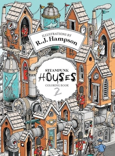 Front cover_Steampunk Houses 2 Colouring Book