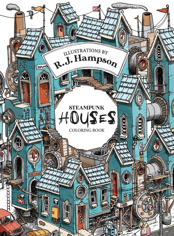 Couverture_Steampunk Houses Coloring Book