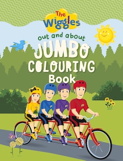 Front cover_The Wiggles: Out and About Jumbo Colouring Book