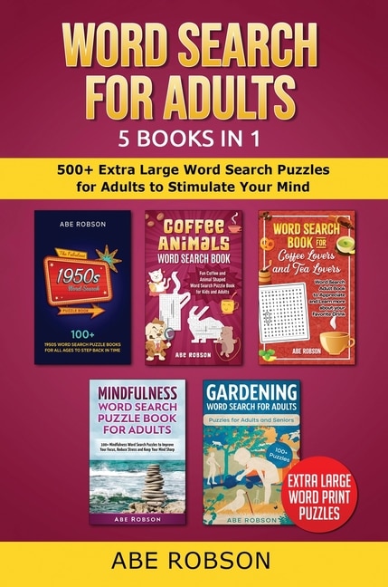 Couverture_Word Search for Adults 5 Books in 1