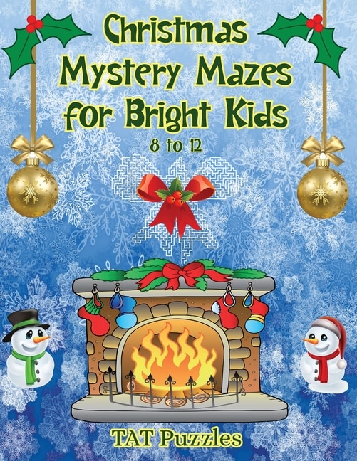 Front cover_Christmas Mystery Mazes for Bright Kids 8-12