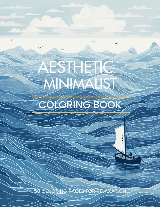 Front cover_Aesthetic Minimalist Coloring Book