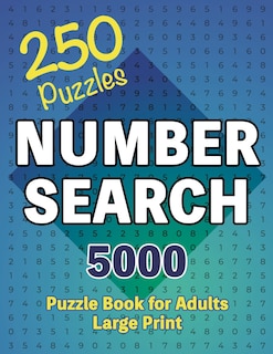 Front cover_Number Search Puzzle Book 250 Games