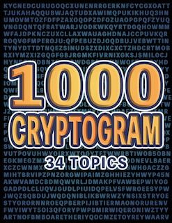 Front cover_1000 Cryptogram Puzzles Brain-Boosting Word Challenges for Puzzle Lovers
