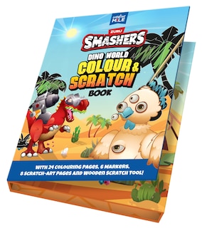 Couverture_Smashers Dino World Colour and Scratch Book