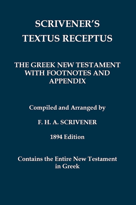 Front cover_Scrivener's Textus Receptus of 1894