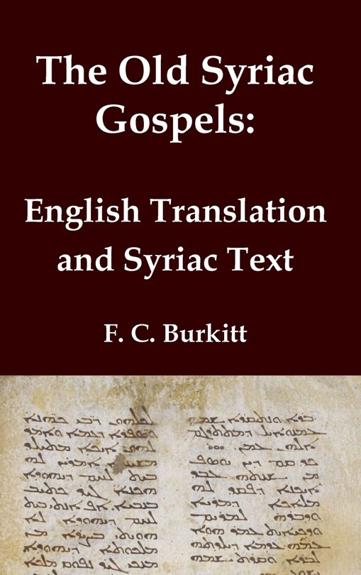 Front cover_The Old Syriac Gospels - English Translation and Syriac Text