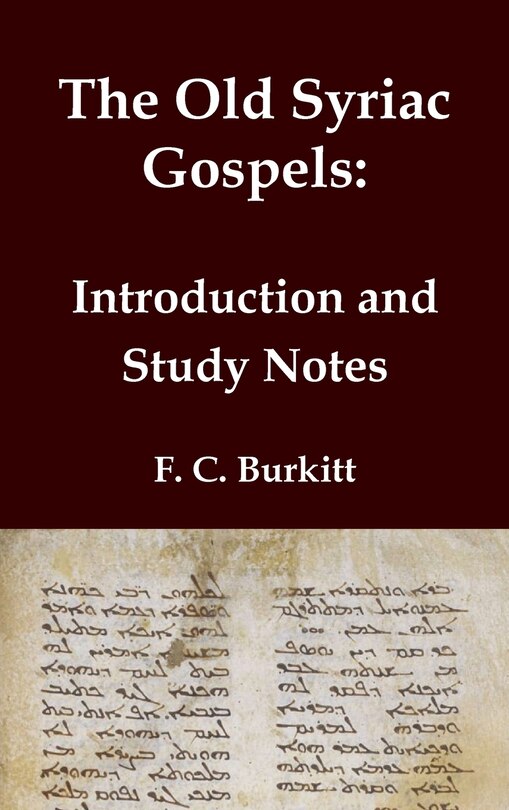 Front cover_The Old Syriac Gospels - Introduction and Study Notes