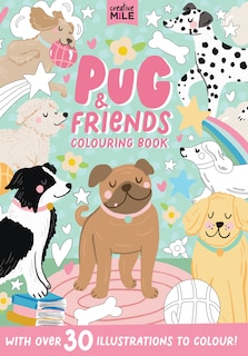 Couverture_Pug & Friends Colouring Book