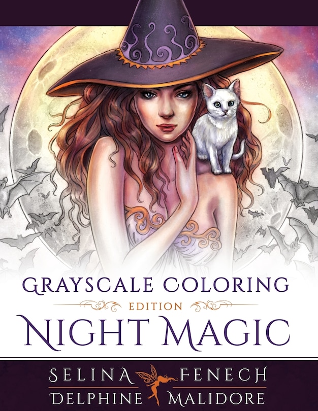 Couverture_Night Magic - Grayscale Coloring Edition