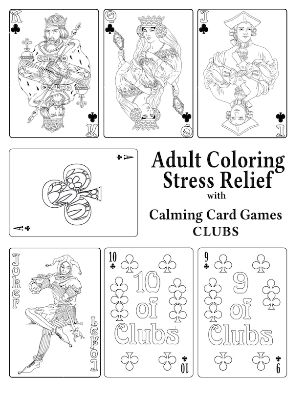 Front cover_Adult Coloring Stress Relief with Calming Card Games