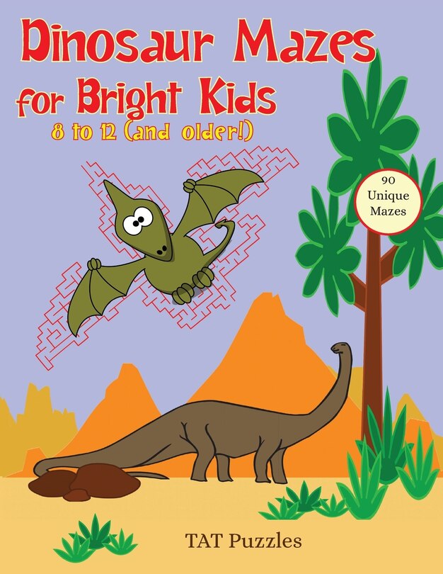 Front cover_Dinosaur Mazes For Bright Kids