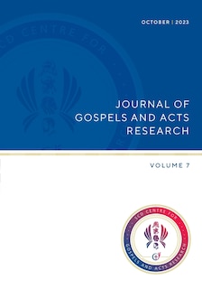 Couverture_Journal of Gospel and Acts Research volume 7